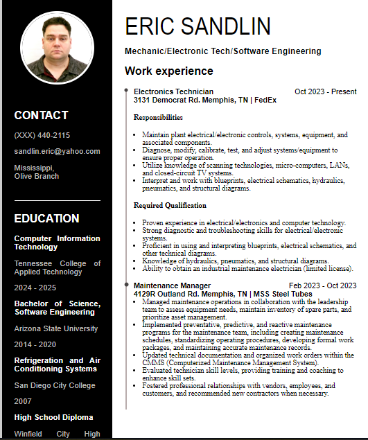 Software Engineer Resume